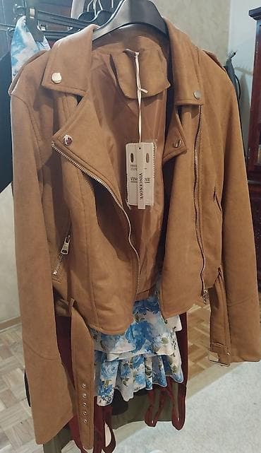 odelo sa perjem: Ženska jakna od velura odg. za S do L – Boja: Kamel boja Elegantna — 1