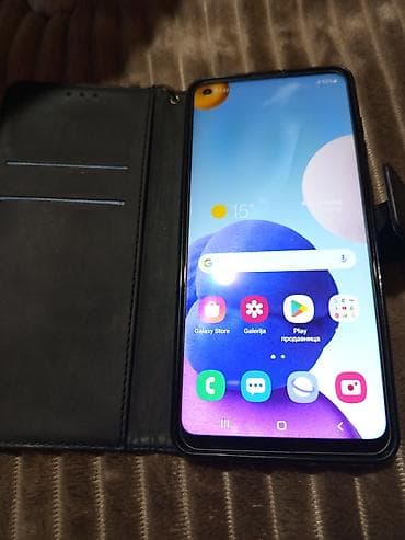 Samsung Galaxy A21s sa futrolom na preklop I originalnom kutijom