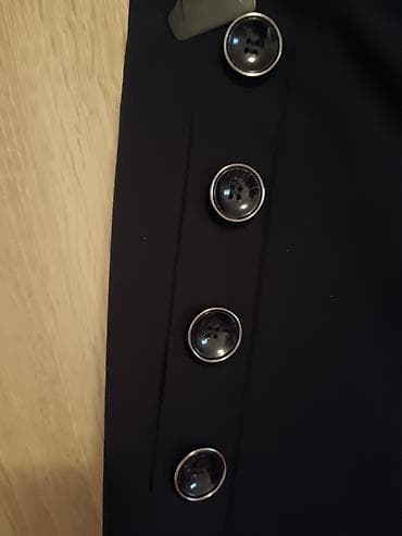 levis crne farmerke: Ženske pantalone PS Fashion – crne, visokog struka, ravnog kroja — 3