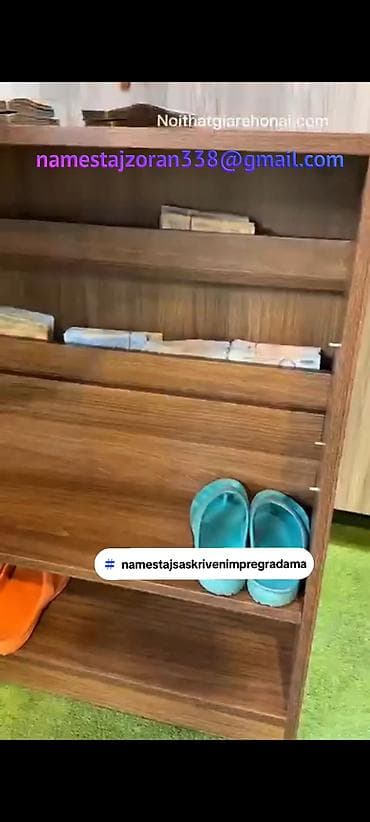 dexy co komode za bebe: -Cipelarnik sa skrivenim pregradama se se moze izraditi od materijala — 3