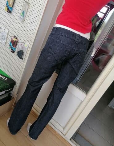 pantalone od vestacke koze: Farmerice kao nove Vel 42(XL) SUPER MODEL I KVALITET UVOZ TURSKA — 1
