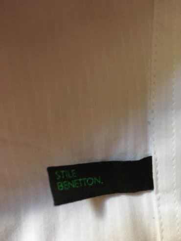 prugaste pantalone: Lepa Benetton muška košulja dug rukav, lagan i prijatan materijal, sa — 4
