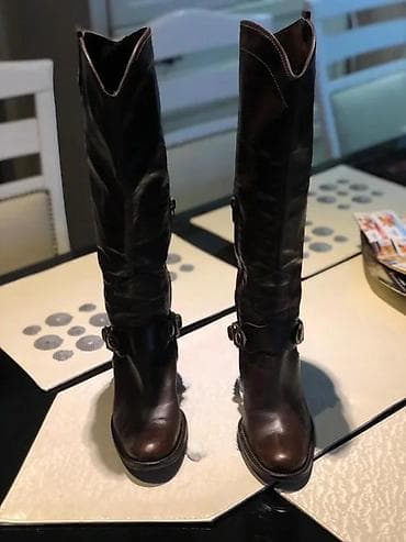 rimljanke sandale do kolena: VRHUNSKE ITALIJANSKE KOZNE ČIZME, VEL.36/37 | Vrhunske čizme, od — 4