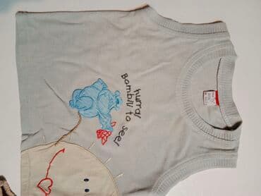 Kupaći kostimi: Prsluci za bebe Place prugice i turski sivi Veličina 86cm 18 meseci — 4