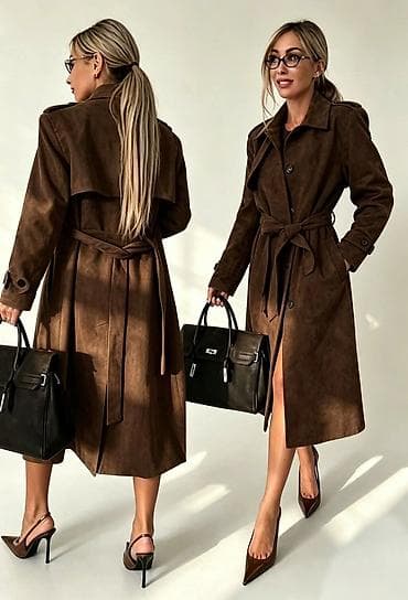 tn models: Fa, Ženski trench kaput – model 5210 - Kroj: klasični midi trench sa — 6