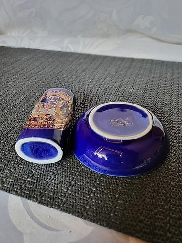 konjic na stapu: Grcki set,pepeljara,drzac za upaljac 1950g+. Set grcki,24k — 10