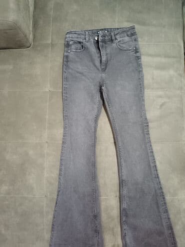 haljina za balet: Ženski džins pantalone – model zvono/flare - Materijal: denim sa — 1