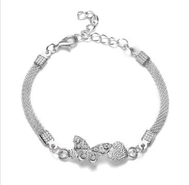 srebrne ogrlice sa cirkonima: Chain bracelet, Material: Cubic zirconia — 8