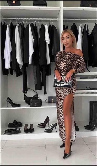 bez sako zenski: 🔥Duga ženski haljina sa leopard printom
2200 din ❗️ — 3