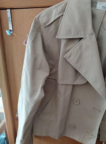 zara helanke za devojcice: H&M kratki bež trenč kaput za tinejdžere - Brend: H&M - — 3