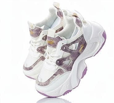 cipele za plivanje: PUMA ženske patike – bele sa ljubičastim detaljima - Model — 1