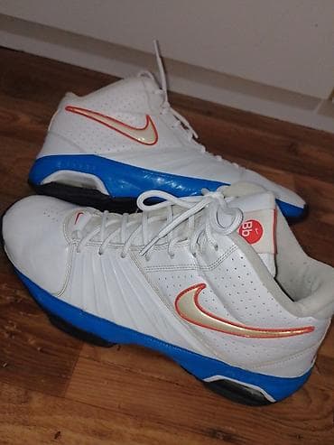 adidas gumene patike: Nike košarkaške patike – beli gornjište sa plavo‑crnim đonom i — 4