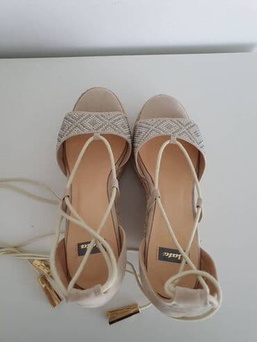 espadrile sa platformom: Sandale, Bata, 38 — 5