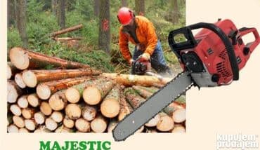 bodi sa sljokicama: Motorna testera Majestic Karakteristike: • Snaga : 2800W • Konjske — 2