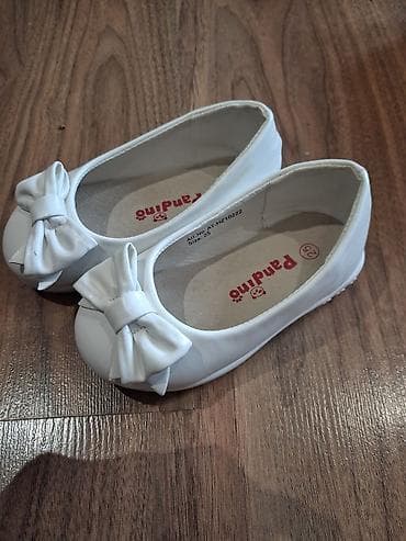 Kids' Footwear: Dečije baletanke Pandino – veličina 25 jednom nosene - Boja: bela - — 1