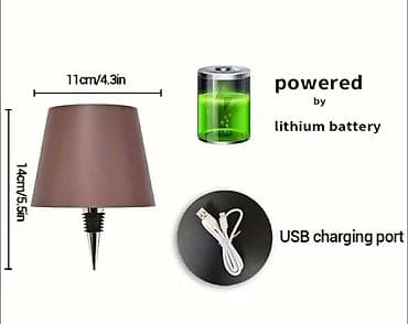 slike ulje na platnu: LED lampa za vinske flaše – prenosiva, USB punjiva - Dekorativna LED — 4