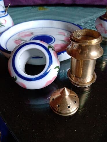 set za zacine: Set nov za zacine,rucni rad,rucno oslikan sa Tajlanda — 5