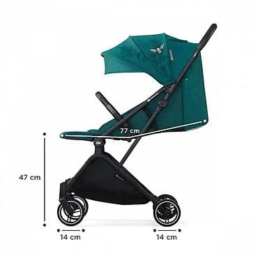 brushalter za dojenje: KINDERKRAFT INDY 2 Nature Vibes Green – lagana gradska kolica sa CLICK — 2