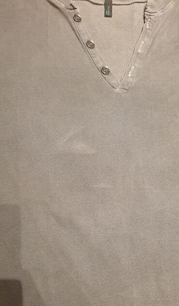 replay majice sa kragnom: Sweatshirt, L (EU 52), M (EU 50), Benetton, color - Grey — 5