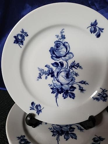 set cajeva: Deseetni bohemija porcelan tanjiri iz 90ih.god. Desertni bohemijini — 4