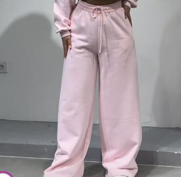 Donji delovi trenerke: Ženske široke trenerke – udobne i moderne - Kroj: široke nogavice — 4