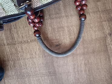 bluetooth iqos 2.4: Torba od tkanine sa drvenim detaljima - Materijal: čvrsta tkanina sa — 3