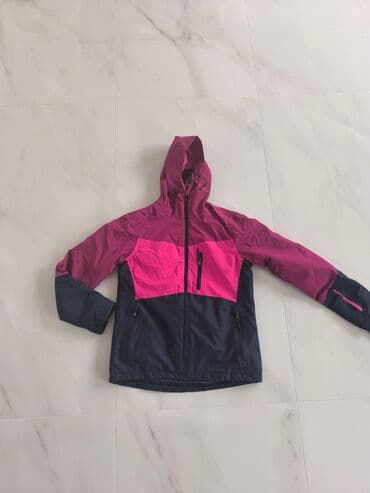 Women's Clothing: Ženska zimska/ski jakna – roze/tamnosiva, sa kapuljačom - Sportska — 1