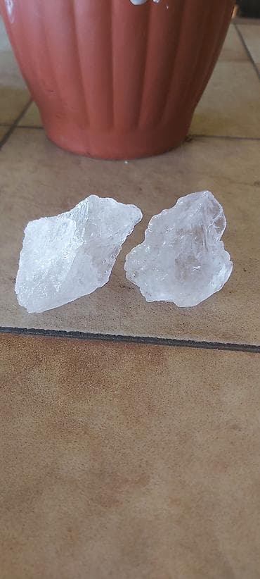 američka pita 7: Prirodni kvarc – komadi kristala (sirovi) - Transparentan do — 5