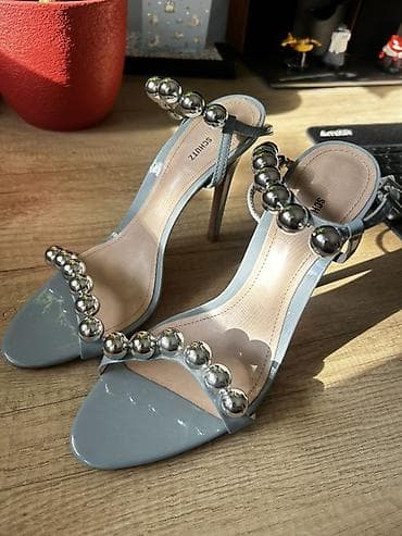 naborane haljine: Schutz sandale na štiklu - Model: elegantne sandale sa tankim — 5