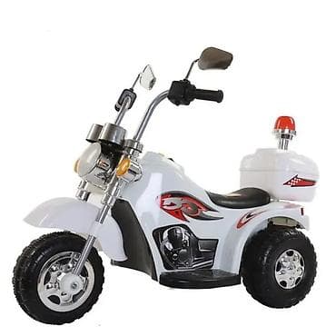 motor na 4 tocka za decu: Motor Delfino Police Beli – dečiji motor na akumulator Šifra — 2