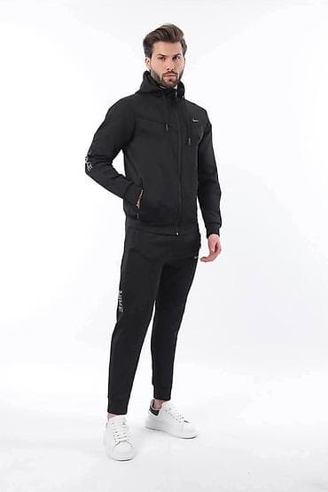 bele gace: Trenerka Nike, bоја - Crna — 2