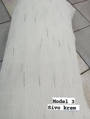 beli ormar: Zavese – dekorativni veo od lagane, providne tkanine - Model 3: fino — 6