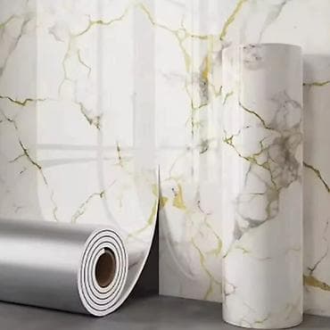 Tools & Equipment: ❤Zidne obloge u rolni 3m×1,2m 💢Samolepljive 💢Lake za postavljanje — 2