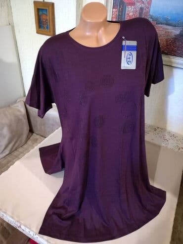tunike haljine za plazu new yorker: 2XL, Viskoza, Jednobojni, bоја - Ljubičasta — 4