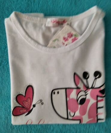 jaknice sa krznom: Round neck, Short sleeve, 104-110 — 3