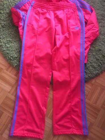 new balance trenerke: Adidas, L, Jednobojni, bоја - Crvena — 3