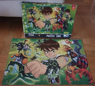 sator za plazu pop up: Ben 10 - cartoon network. puzzle - puzle - pazl kako ko voli. 260 — 2