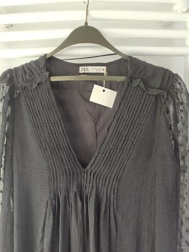 beli sako zara: Zara M, bоја - Crna, Oversize, Dugih rukava — 2