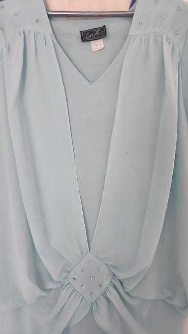 blondi: Elegantna svetloplava haljina od laganog šifona (brend Lore’N’Mar — 3