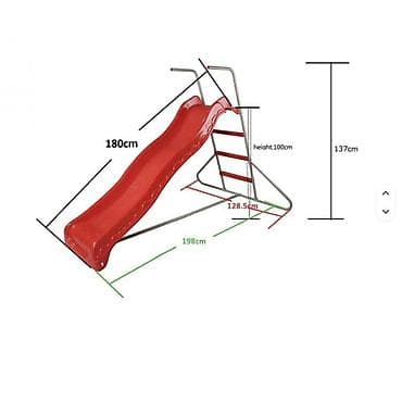 gnezdo za bebe 3 u 1: Tobogan Ukupna dužina - od strane do strane (198 cm) Ukupna širina - — 5
