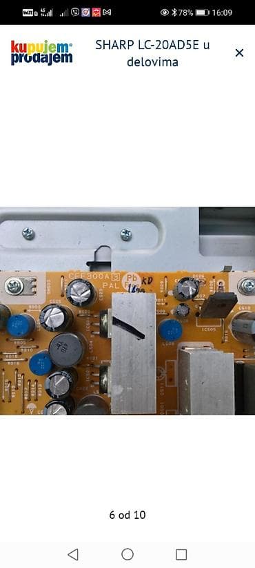 obicna antena za tv: SHARP LC-20AD5E – delovi za TV Dostupni originalni moduli i — 7