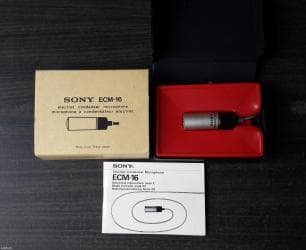 sony linija 400w: Vintage sony ecm-16 mikrofon iz 1979. Godine, nekorišćen, stajao u — 1