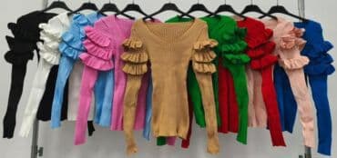 Sweatpants sets: Prelepi džemperčići sa karnerima Opis: - Elegantni ženski džemperi — 9