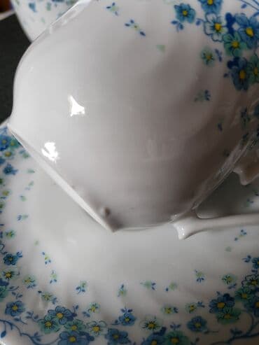 solje za caj: Solje nove za kafu,caj fena porcelan Nemacka 70te. Solje vece — 10