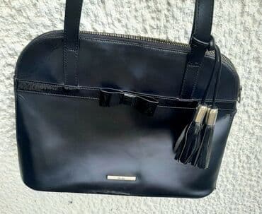 torbice crne: Shoulder bag, Mona, Material: Leather — 7
