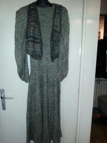 smaragdno zelene haljine: Max Mara M (EU 38), color - Brown, Evening, Long sleeves — 1