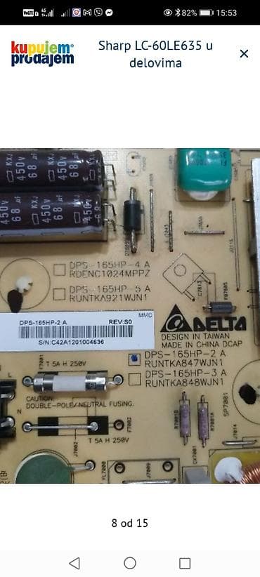 price sa zvucnikom: Sharp LC-60LE635 – delovi i module Dostupni originalni delovi sa — 9