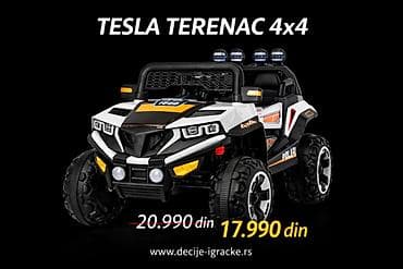 Kids' Clothes: Dečiji džip Tesla TERENAC 4×4 na akumulator Moderan i snažan — 4