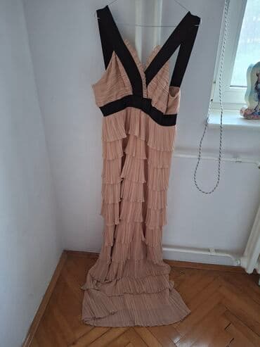 dugacke bunde: 3XL, color - Beige, Evening, With the straps — 5
