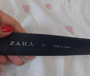 cipele i tasne: ZARA ženski kaiš, veličina 80. - Model sa duplom kopčom u western — 4